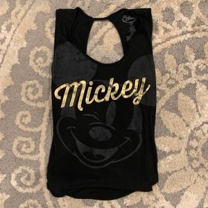 Disney Mickey Mouse Key Hole Back Tank Top Shirt Women’s Juniors Size Medium 7/9